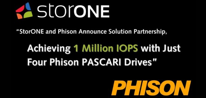 StorONE and Phison Achieve 1 Million IOPS with Four PASCARI Drives