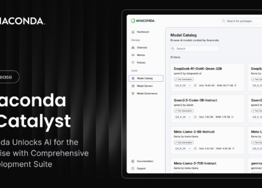 Anaconda AI Catalyst Unlocks AI with an End-to-End Open Source Suite