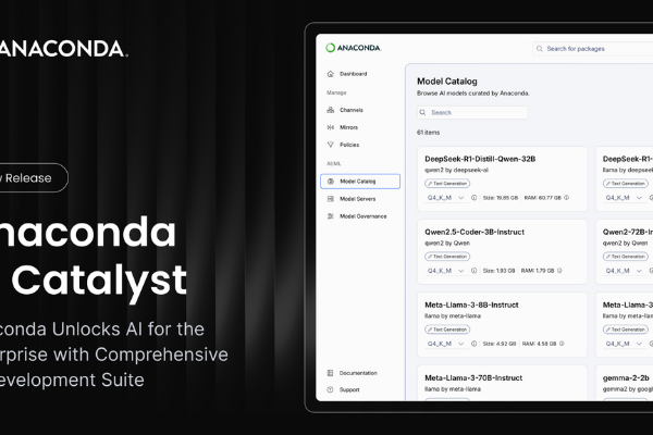 Anaconda AI Catalyst Unlocks AI with an End-to-End Open Source Suite