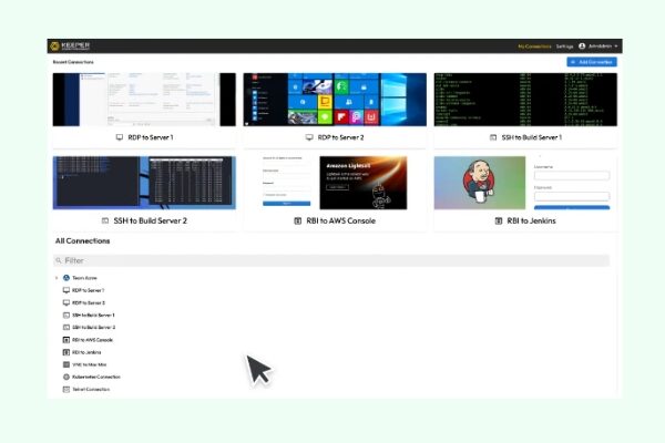 KeeperPAM RBI Supports Advanced Web Workflows