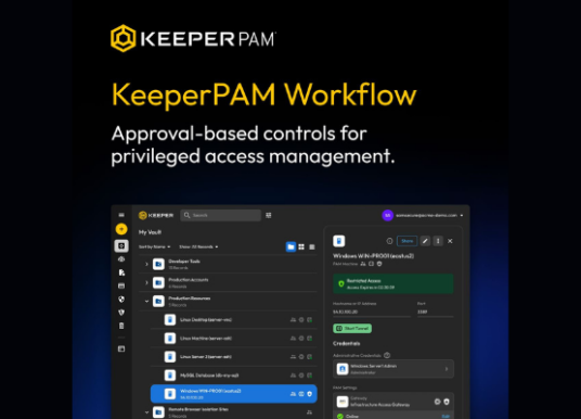 Keeper Workflow Enhances PAM Governance for Humans and AI Agents