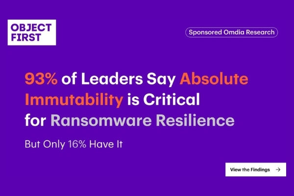Omdia Research: Only 16% Have Immutable Backup Storage