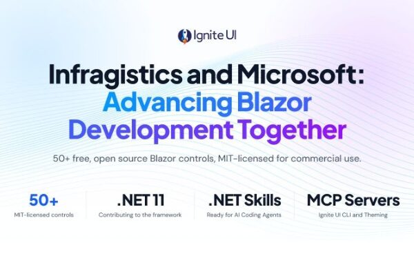 Infragistics to Strengthen Blazor Applications Development with Microsoft