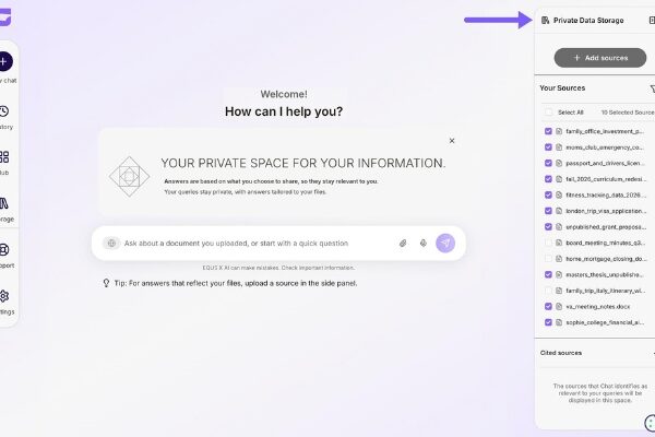 EQUS X Gives Users Greater Control Over Personal AI and Data