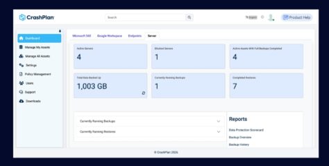 CrashPlan Expands SMB Backup and Recovery for Servers and Google Workspace