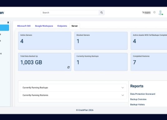 CrashPlan Expands SMB Backup and Recovery for Servers and Google Workspace